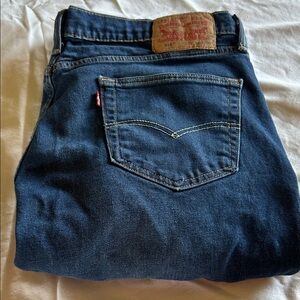 Levi's Classic Dark Blue Denim Jeans